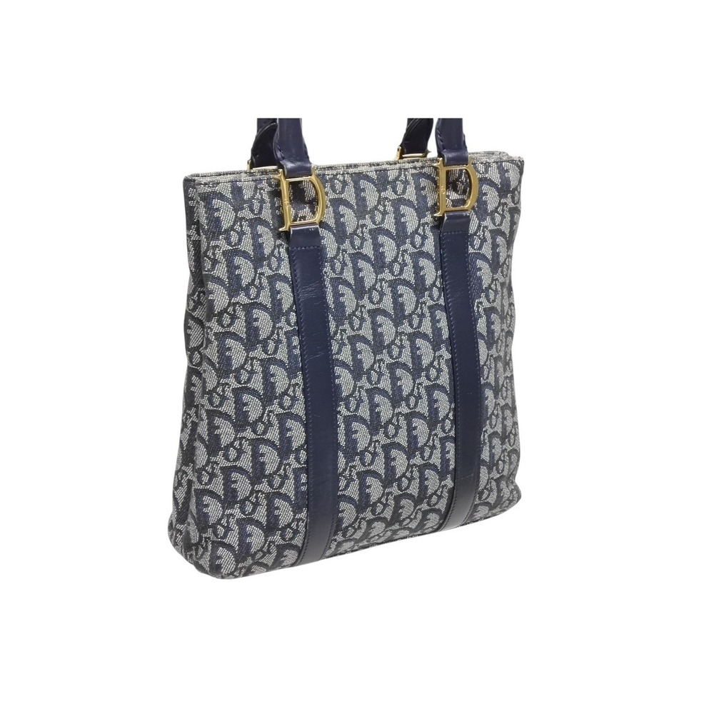 Christian Dior Trotter Handbag Navy Blue Galliano - Picture 3 of 10